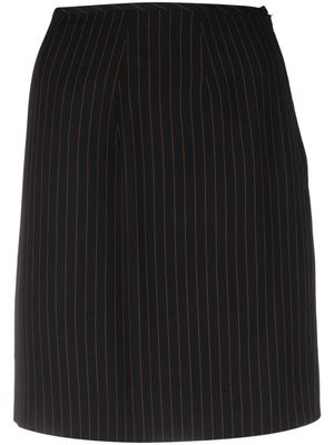 Jean Paul Gaultier Pre-Owned minijupe rayée à taille haute (années 2000) - Noir