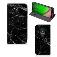 Motorola Moto G7 Play | Standcase | Marmer Zwart - Origineel Cadeau Vader