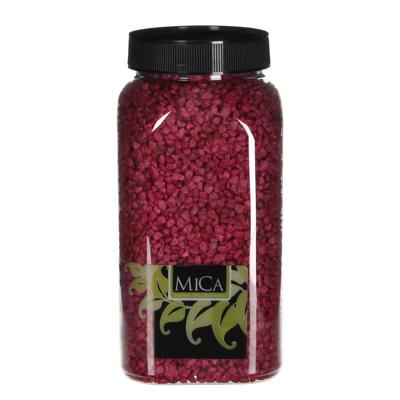 Gravel fuchsia fles 1 kilogram - Mica decorations