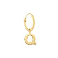 Minimalistische letter oorbel - 14K GOUD - Goud - Q