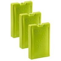 Koelelementen van 1000 gram - 6x stuks - groen - 22 x 14.5 x 3.5 cm - voor koeltas en koelbox
