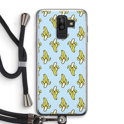Bananas: Samsung Galaxy J8 (2018) Transparant Hoesje met koord