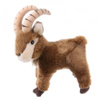 Semo Pluche Steenbok - knuffeldier - bruin - 18 cm - bergdieren knuffel