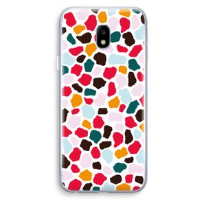 Colored Giraffe: Samsung Galaxy J3 (2017) Transparant Hoesje