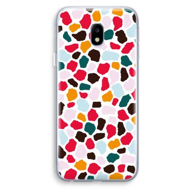 Colored Giraffe: Samsung Galaxy J3 (2017) Transparant Hoesje
