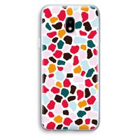 Colored Giraffe: Samsung Galaxy J3 (2017) Transparant Hoesje