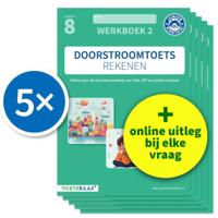 Doorstroomtoets Rekenen - Werkboek 2 + Online video-uitleg (set van 5) (Paperback)
