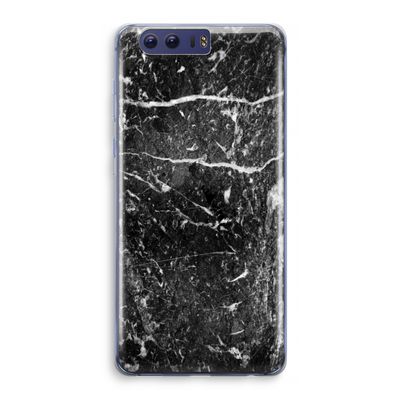 Zwart marmer: Honor 9 Transparant Hoesje