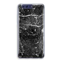 Zwart marmer: Honor 9 Transparant Hoesje