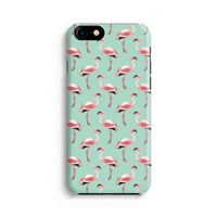 Flamingoprint groen: iPhone 8 Volledig Geprint Hoesje