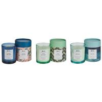 Beliani-COLORFUL BARREL-Geurkaars set-Salie Zout|Zee|Orchidee-Soja wax