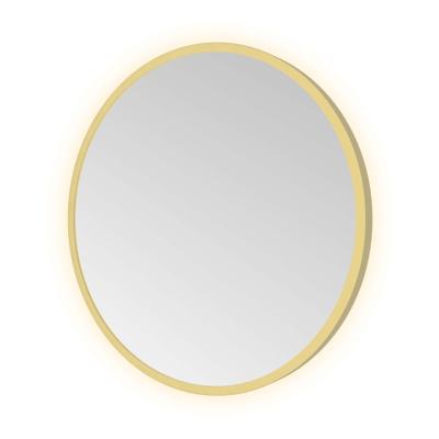 Spiegel Hotbath &MORE 40x40 cm LED-Verlichting Rond Geborsteld Messing PVD