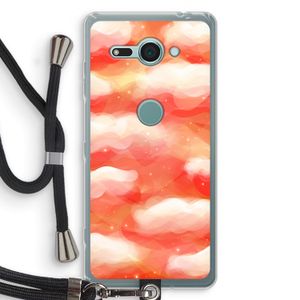 Lichte Wolken: Sony Xperia XZ2 Compact Transparant Hoesje met koord