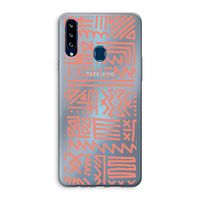 Marrakech Pink: Samsung Galaxy A20s Transparant Hoesje