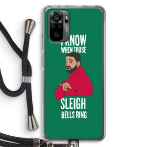 Sleigh Bells Ring: Xiaomi Redmi Note 10 Pro Transparant Hoesje met koord
