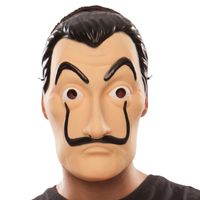 4x stuks la casa de Papel overvaller masker Salvador Dali