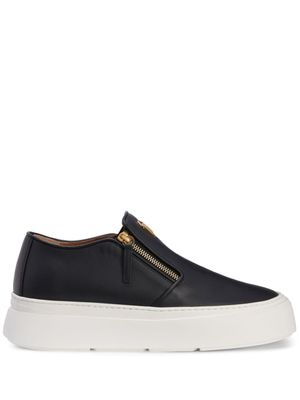 Giuseppe Zanotti baskets Conley Zip en cuir - Noir