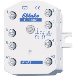 Eltako R81-002-230V Schakelrelais Nominale spanning: 230 V Schakelstroom (max.): 10 A 2x wisselcontact 1 stuk(s)