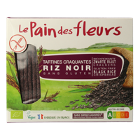 Zwarte rijst crackers bio 150 Gram