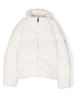 Moncler Enfant veste Sergura à patch logo - Tons neutres