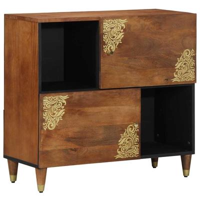 Dressoir met plank Bruin 80 x 33.5 x 75 cm Massief mangohout