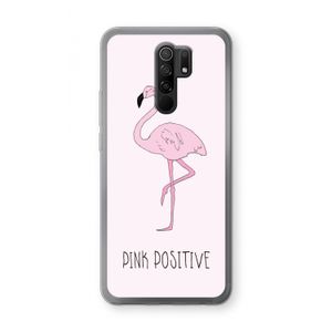 Pink positive: Xiaomi Redmi 9 Transparant Hoesje