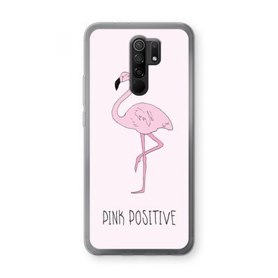 Pink positive: Xiaomi Redmi 9 Transparant Hoesje