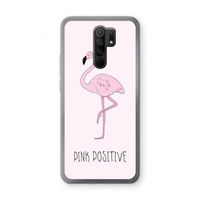 Pink positive: Xiaomi Redmi 9 Transparant Hoesje