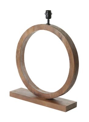Light & Living Tafellamp 'Tinar' 64cm hoog, kleur Mat Bruin (excl. kap)