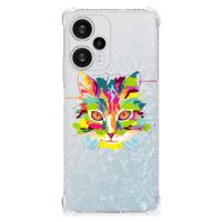 Xiaomi Poco F5 Stevig | Bumper Hoesje | Cat Color