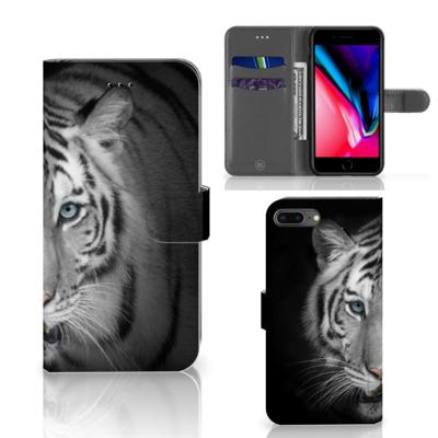 Apple iPhone 7 Plus | 8 Plus | Telefoonhoesje | Met pasjeshouder | Tijger