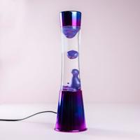 Lavalamp Iriserend Met Metallic Paarse Lava