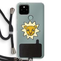 Kleine leeuw: Pixel 5 Transparant Hoesje met koord