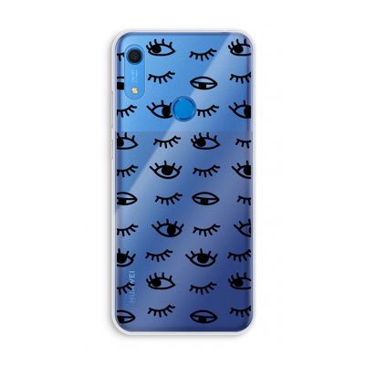 Eye pattern #2: Huawei Y6s Transparant Hoesje