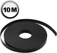 Magneetband 10mx10mmx1mm niet-zelfklevend zwart