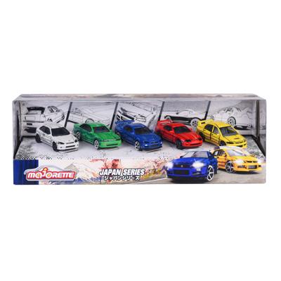 Majorette japan series die-cast auto&apos;s giftpack, 5st.