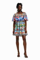 Korte etnische jurk Stella Jean - MATERIAL FINISHES - L