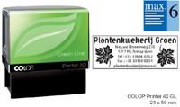 Tekststempel Colop 40 green line personaliseerbaar 6regels 59x23mm - thumbnail