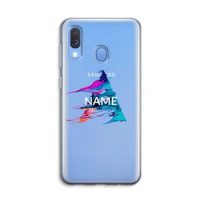 Abstract Spectrum: Samsung Galaxy A40 Transparant Hoesje