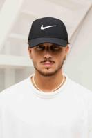 Nike Structured Swoosh Pet Heren Zwart - Maat One Size - Kleur: Zwart | Soccerfanshop