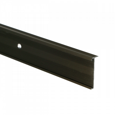 Trapneusprofiel PVC brons 14x43mm - 300cm