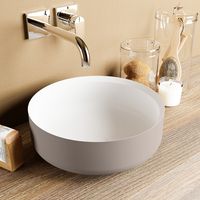 Waskom Mondiaz Coss | 36 cm | Solid Surface | Vrijstaand | Rond | Smoke
