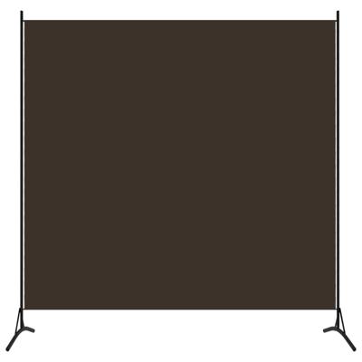 Kamerscherm met 1 paneel 175x180 cm bruin