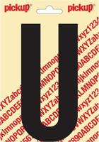 Plakletter Nobel Sticker letter U zwart Pickup - Pickup