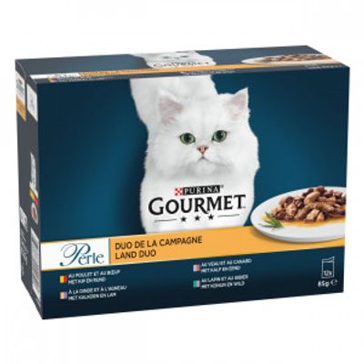 Purina Gourmet Perle Land Duo natvoer kat (12x85 g) 8 x (12 x 85 g)