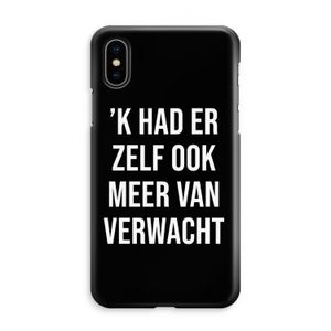 Meer verwacht - Zwart: iPhone XS Max Volledig Geprint Hoesje