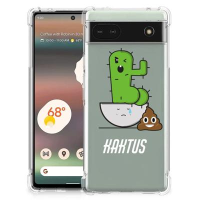 Google Pixel 6A Stevig | Bumper Hoesje | Cactus Poo Google Pixel 6A Stevig | Bumper Hoesje | Cactus Poo