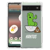 Google Pixel 6A Stevig | Bumper Hoesje | Cactus Poo Google Pixel 6A Stevig | Bumper Hoesje | Cactus Poo