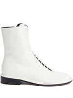 Proenza Schouler bottes en cuir Pipe à lacets - Blanc - thumbnail