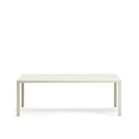 Kave Home - Culip buitentafel in aluminium met witte afwerking 220 x